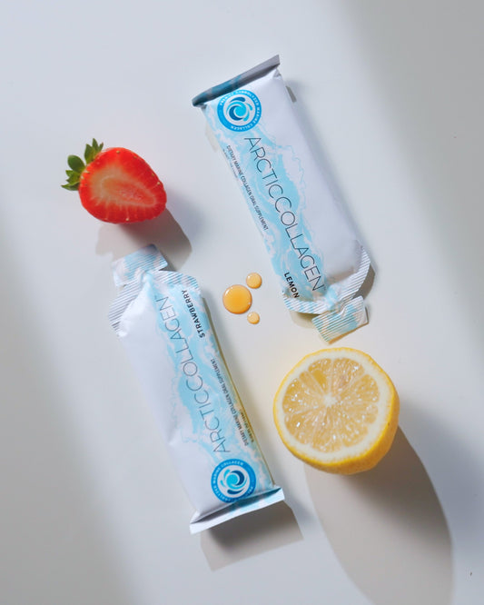 Marine Collagen Liquid Supplement - Lemon and Strawberry Flavor