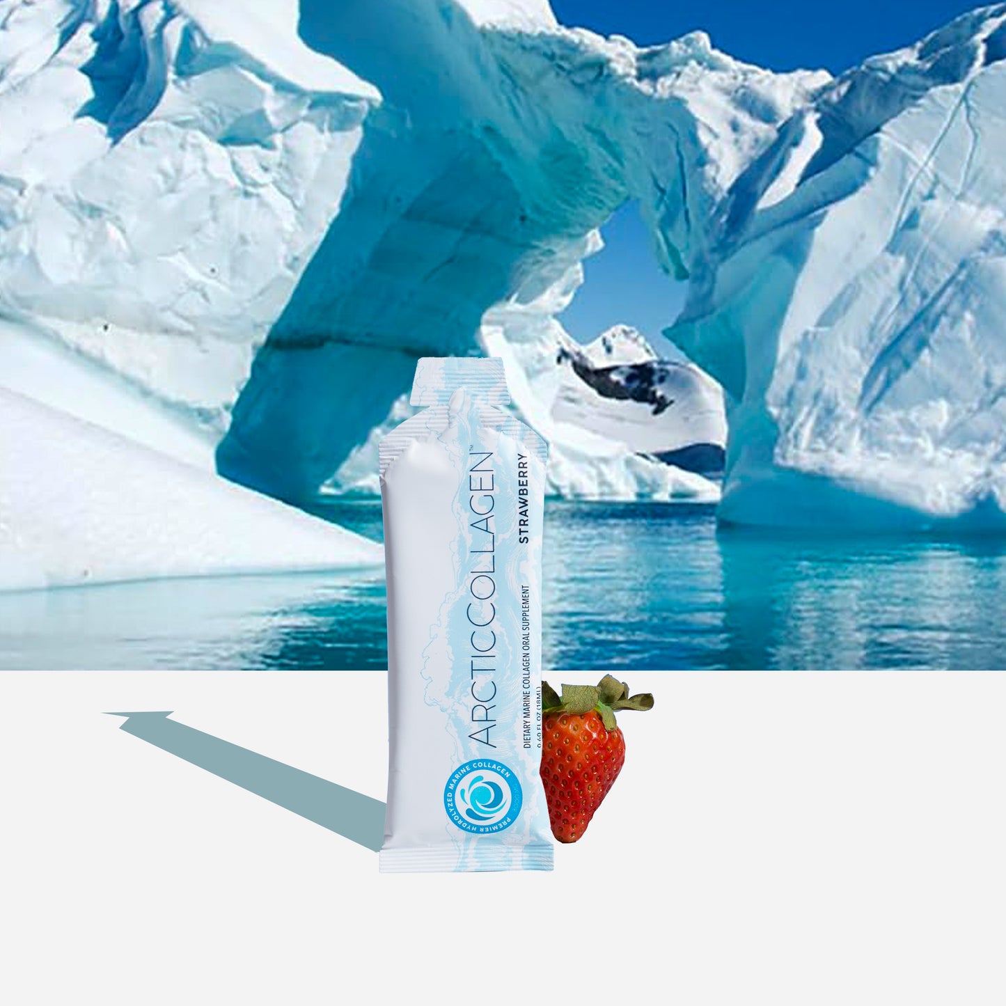 Strawberry Marine Collagen Oral Supplement Sachet